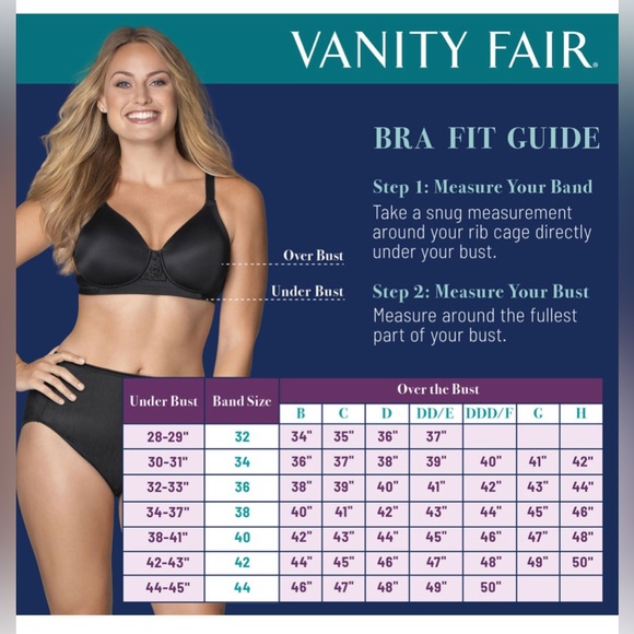 Vanity Fair Beauty Back, Full Figure back smoothing wireless bra, 42DDD, White - Picture 10 of 12